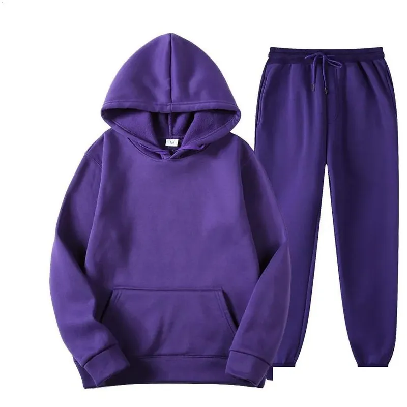 Chándales para hombres traje de jogging casual de trajes de jogging juego de sudadera con capucha de sudor 2pcs de moda caliente