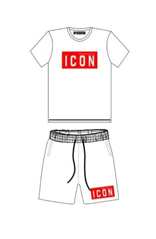 CONJUNTO OVDS  21088BOX BLANCO/ROJO