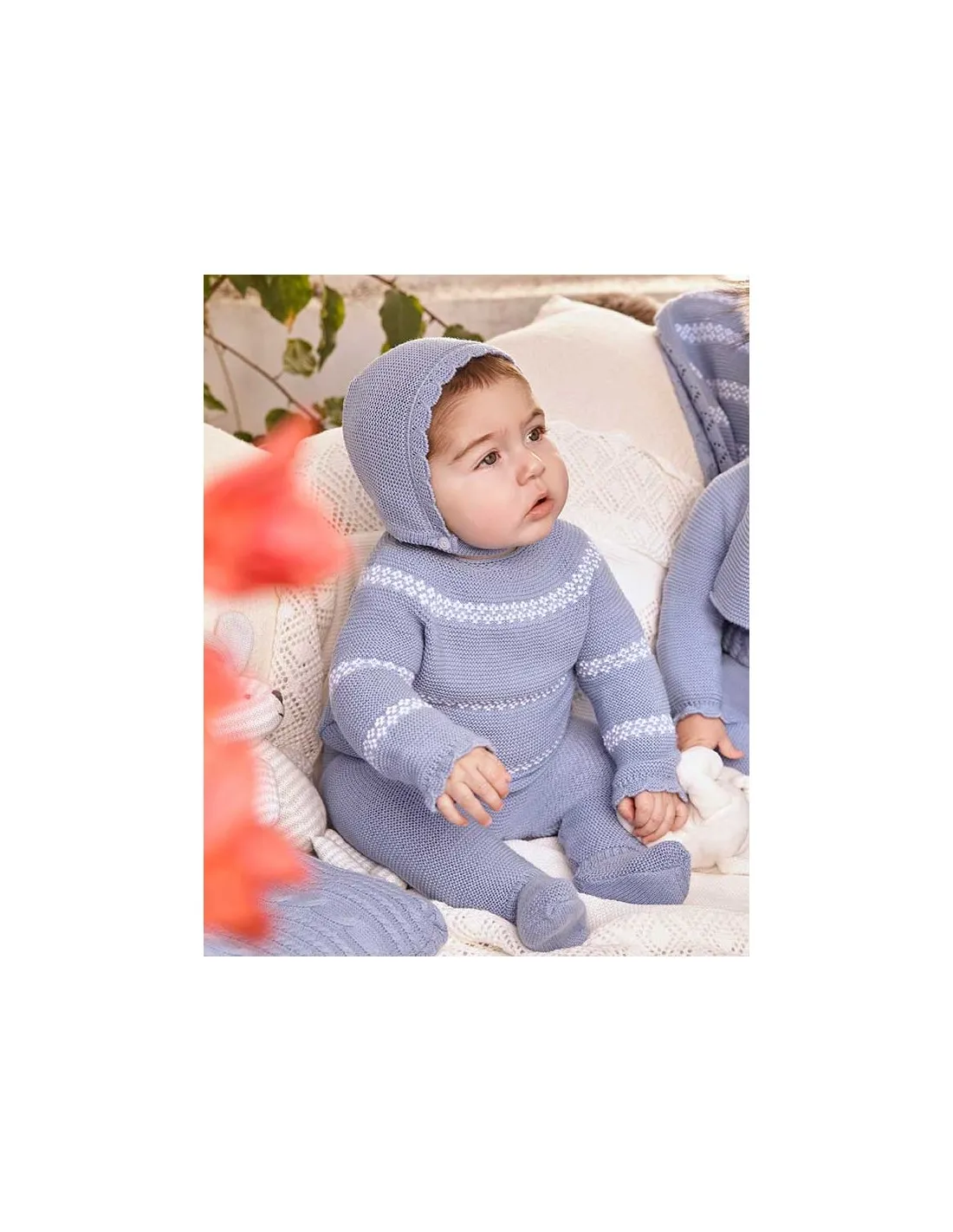 Conjunto Polaina 3 Piezas Lin Rayado Rombos Juliana