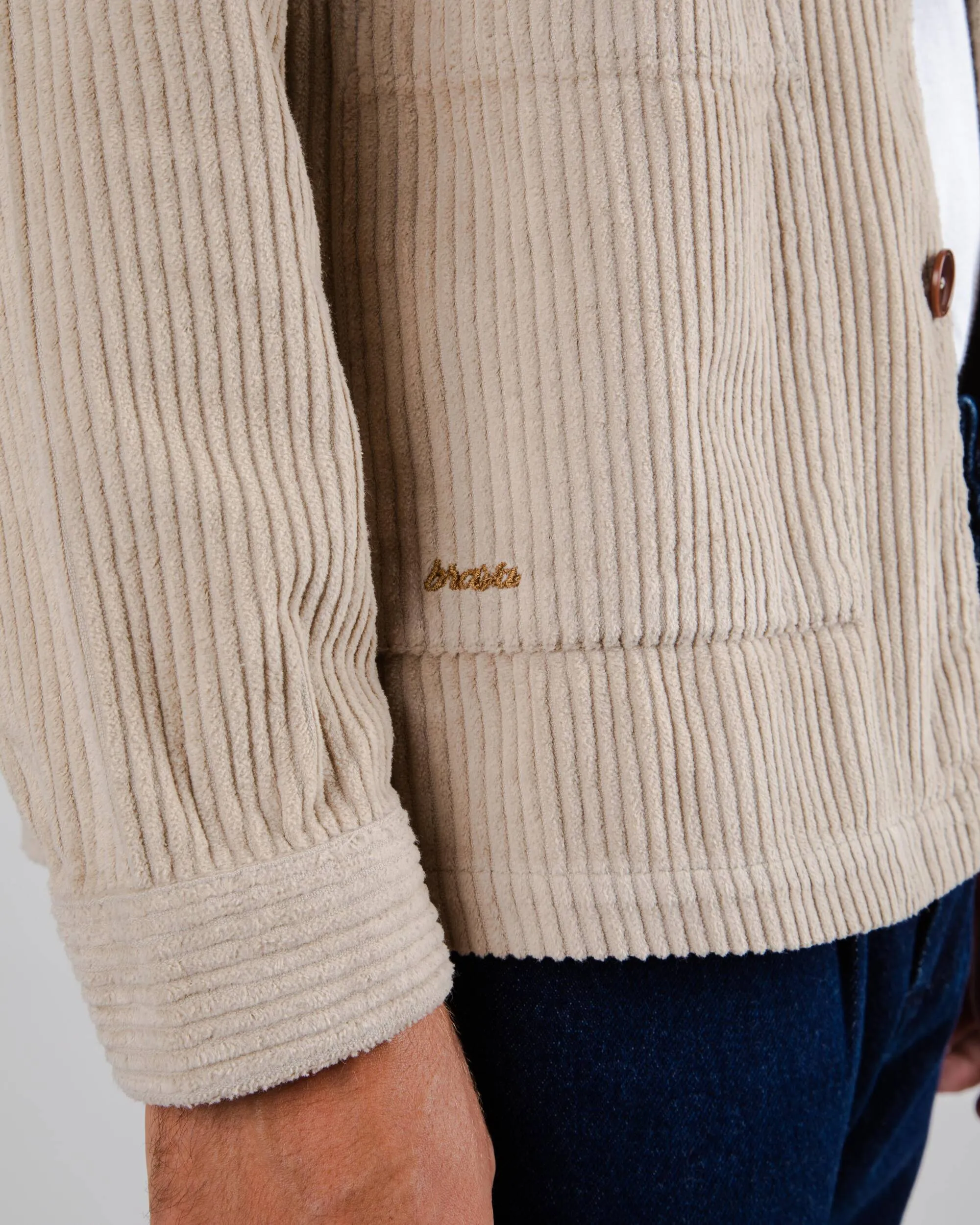 Corduroy Overshirt Ecru