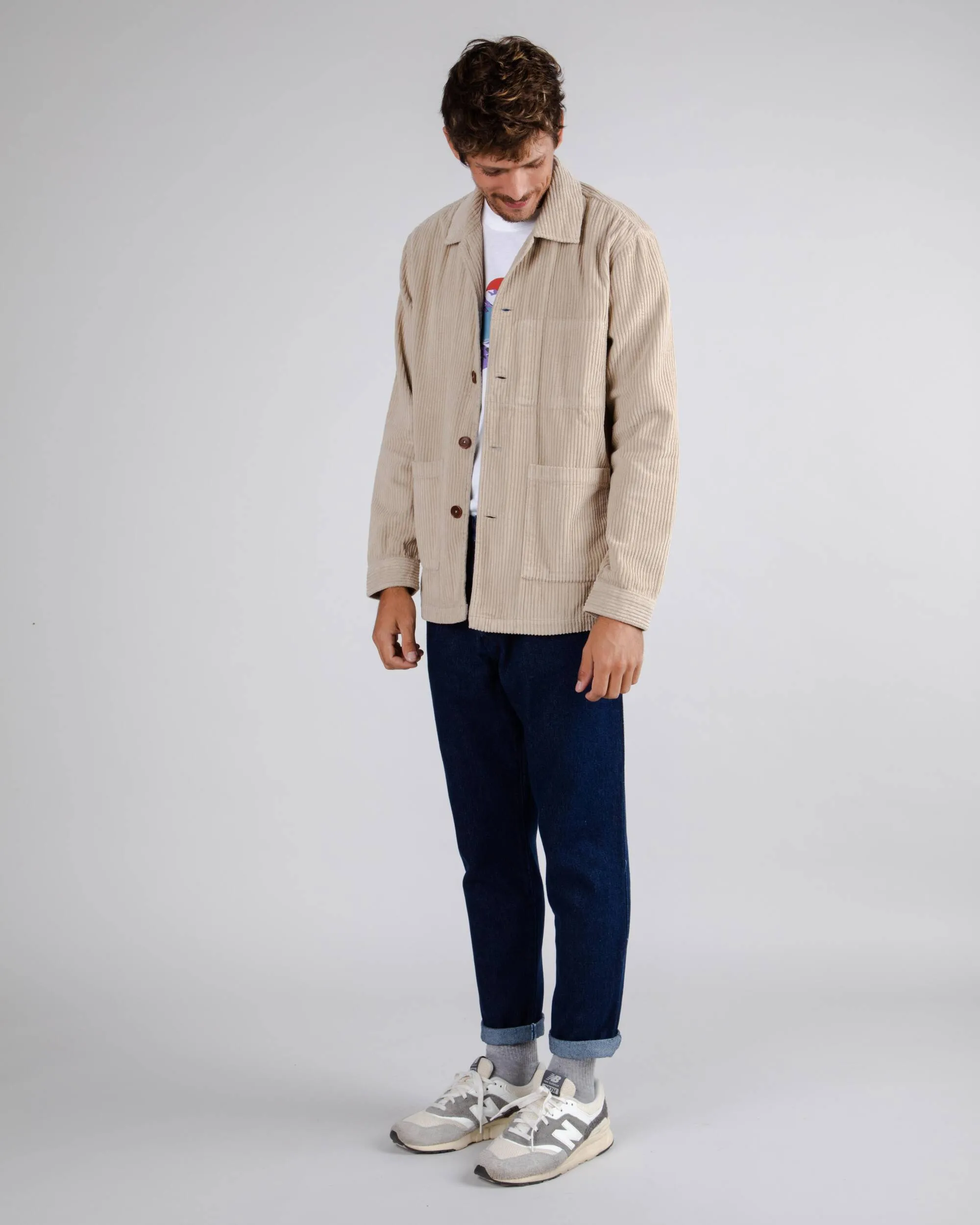 Corduroy Overshirt Ecru