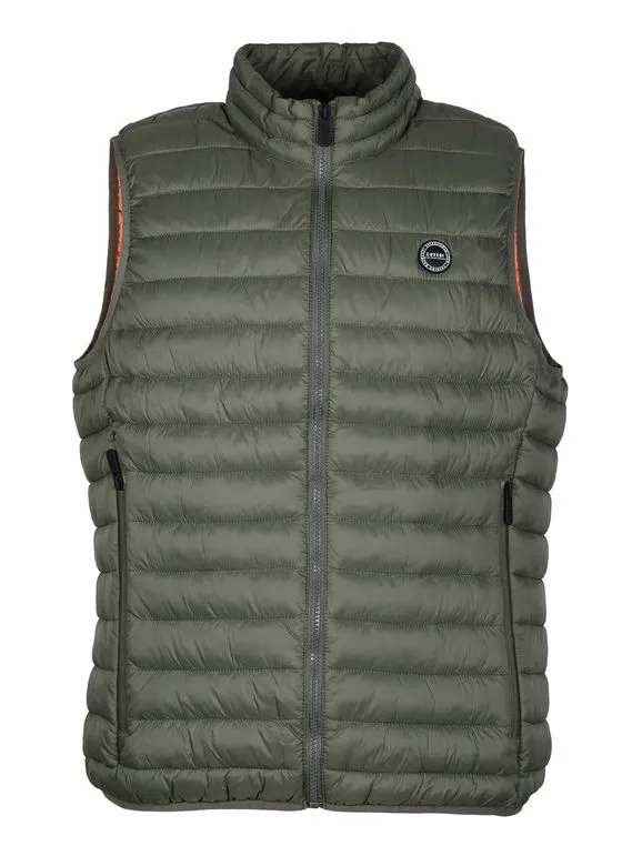 Coveri Contemporary Chaqueta ligera sin mangas para hombre.