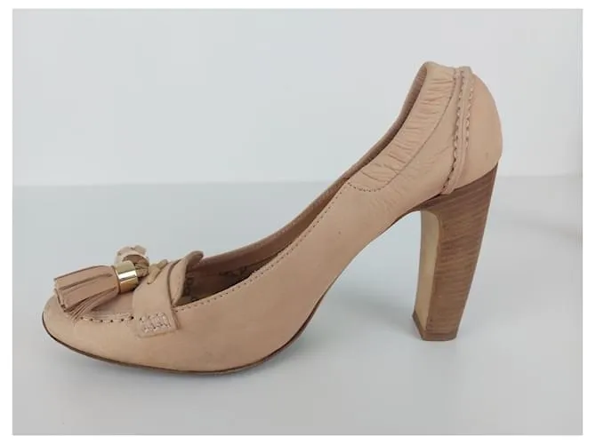 Céline Zapatos de tacón Beige 