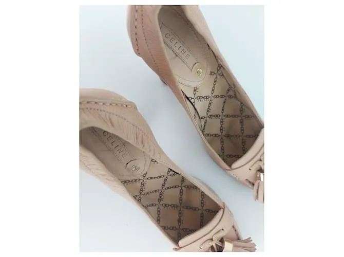 Céline Zapatos de tacón Beige 
