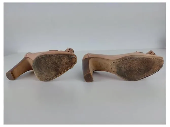 Céline Zapatos de tacón Beige 