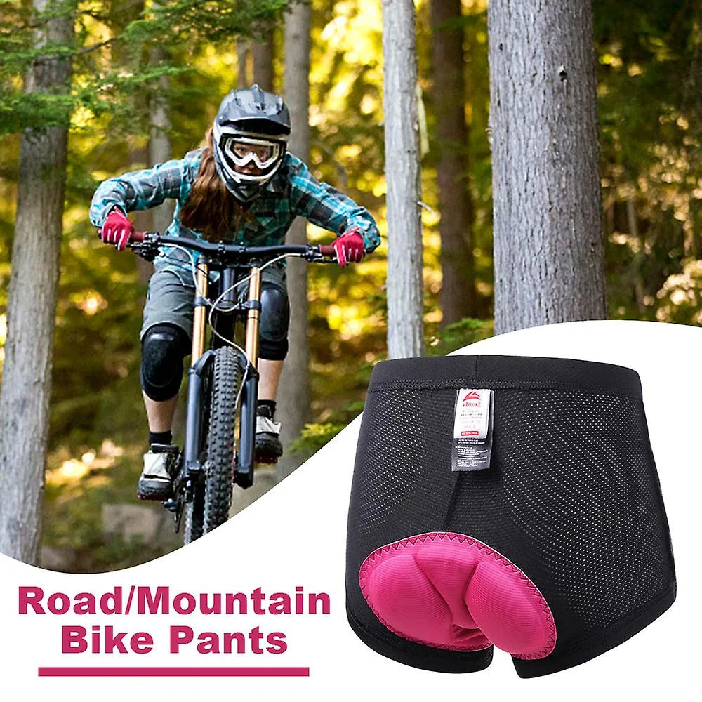Damas duraderas acolchadas Pantalones cortos de malla de ciclismo Pantalones cortos de equitación suaves de secado rápido para M