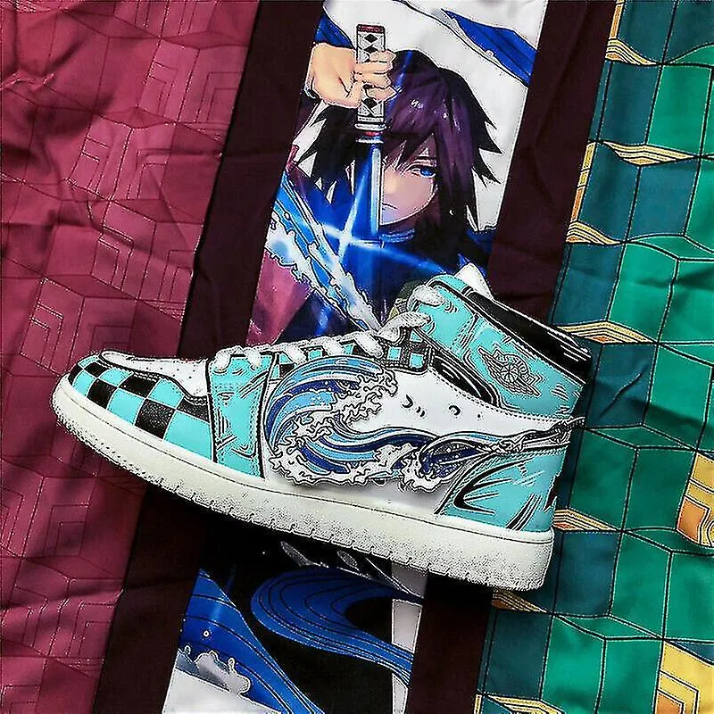 DEMON SLAYER KAMADO TANJIROU SNEAKERS CASUAL HIGHTOP TRAINERS ZAPATOS DEPORTIVOS UNISEX