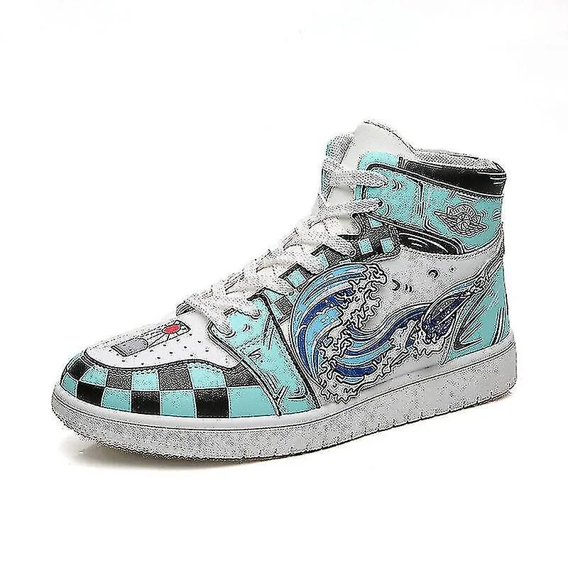 DEMON SLAYER KAMADO TANJIROU SNEAKERS CASUAL HIGHTOP TRAINERS ZAPATOS DEPORTIVOS UNISEX