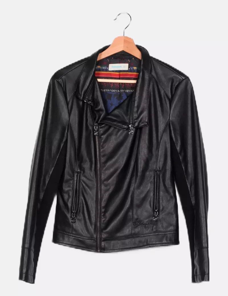 Desigual Biker negra casual