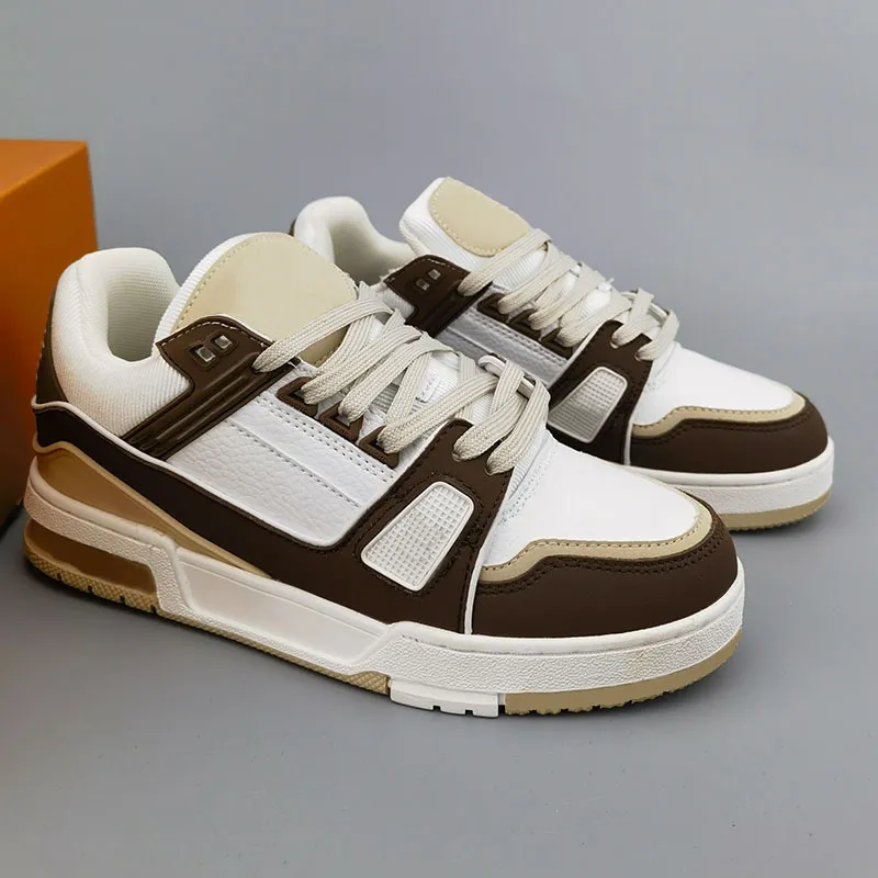 Diseñadores Men zapatillas de deporte Virgil zapatos casuales zapatos de cuero de piel de becerro