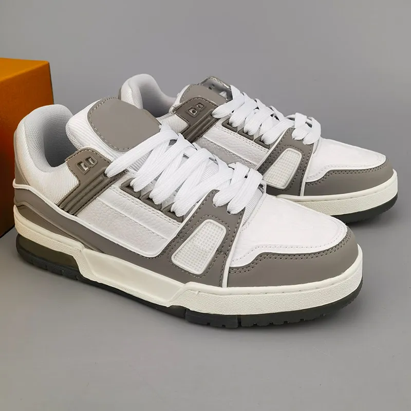 Diseñadores Men zapatillas de deporte Virgil zapatos casuales zapatos de cuero de piel de becerro