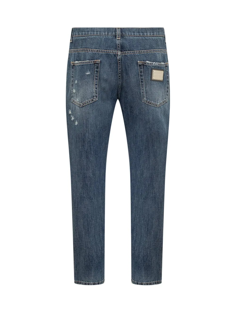 DOLCE & GABBANA Denim Jeans with Abrasions