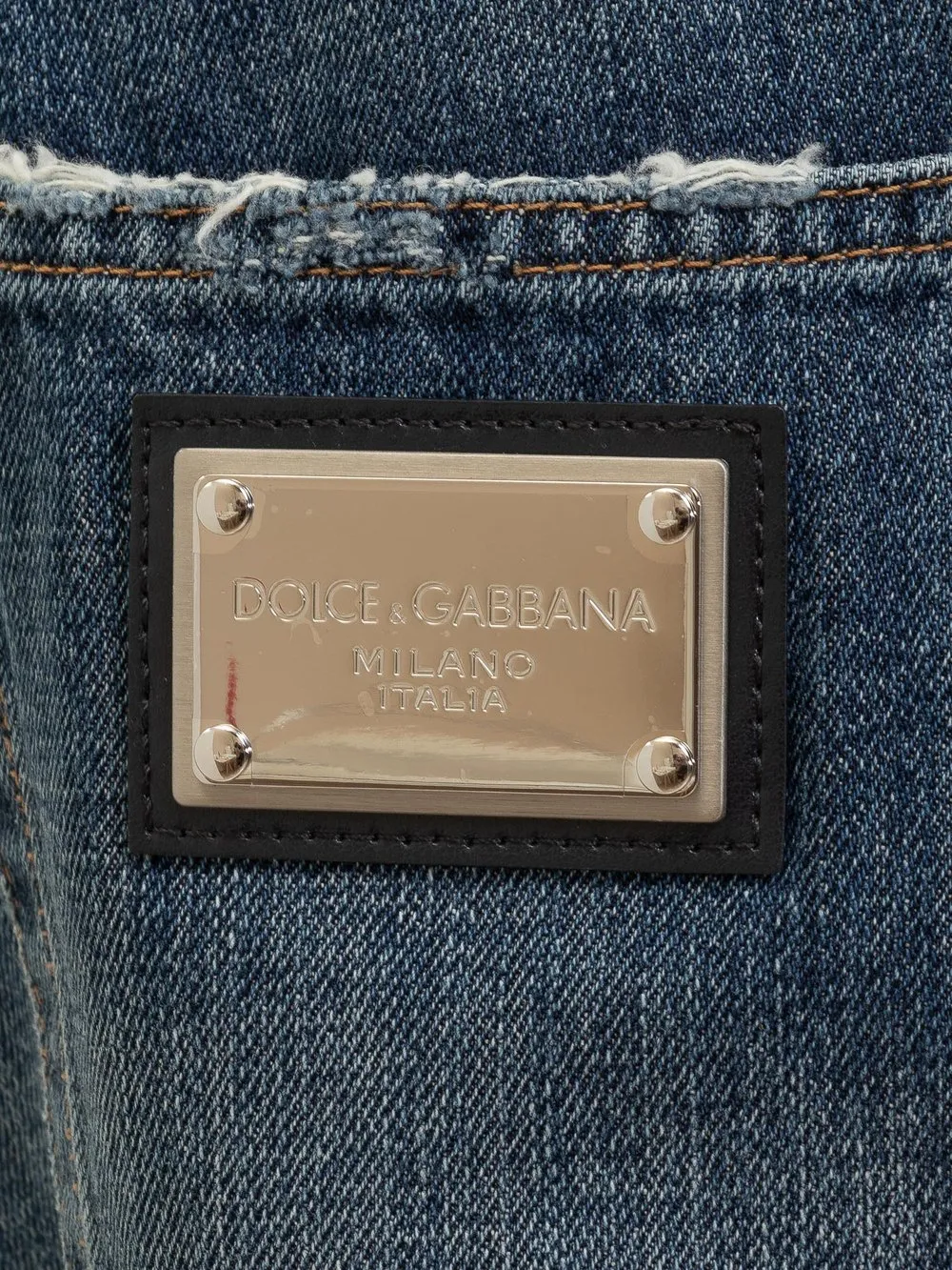 DOLCE & GABBANA Denim Jeans with Abrasions
