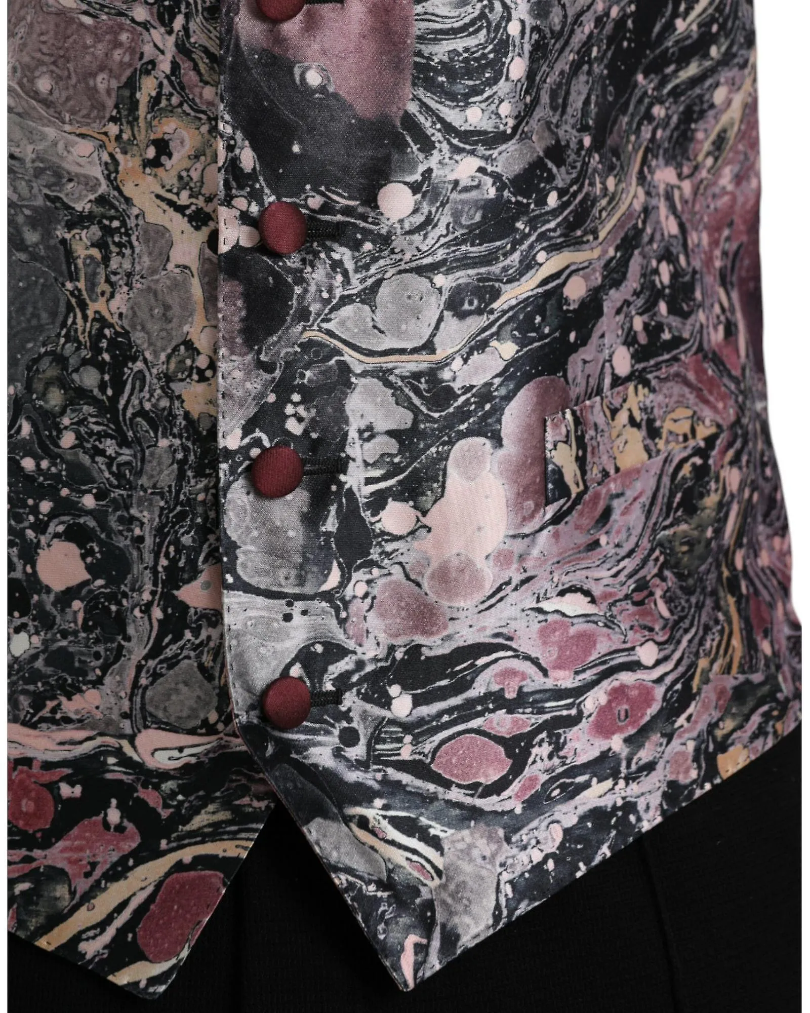 Dolce & Gabbana Galaxy Silk Formal Dress Vest