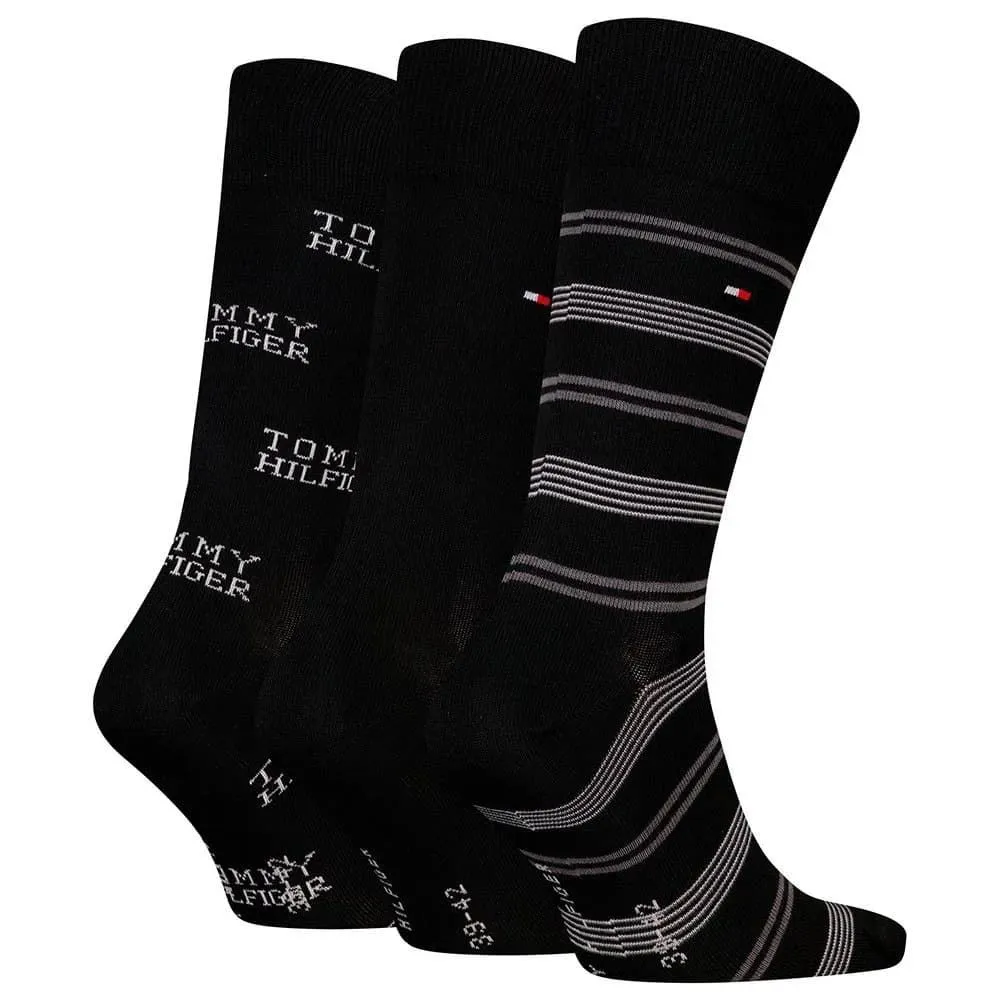 Estuche 3 Pares Calcetines Tommy Hilfiger Giftbox Tommy Stri 701229783 003 804/805 (TOMMY JEANS)