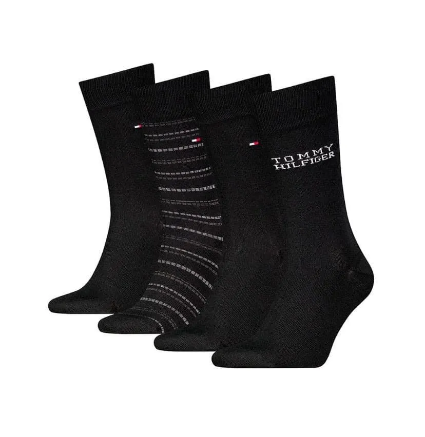 Estuche 4 Pares Calcetines Tommy Hilfiger Tin Giftbox 701229780 002 804/805 (TOMMY JEANS)