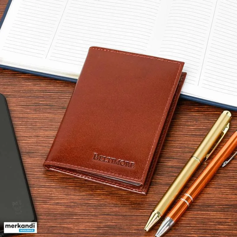 Estuche de cuero para bolígrafos Beltimore rojo G91