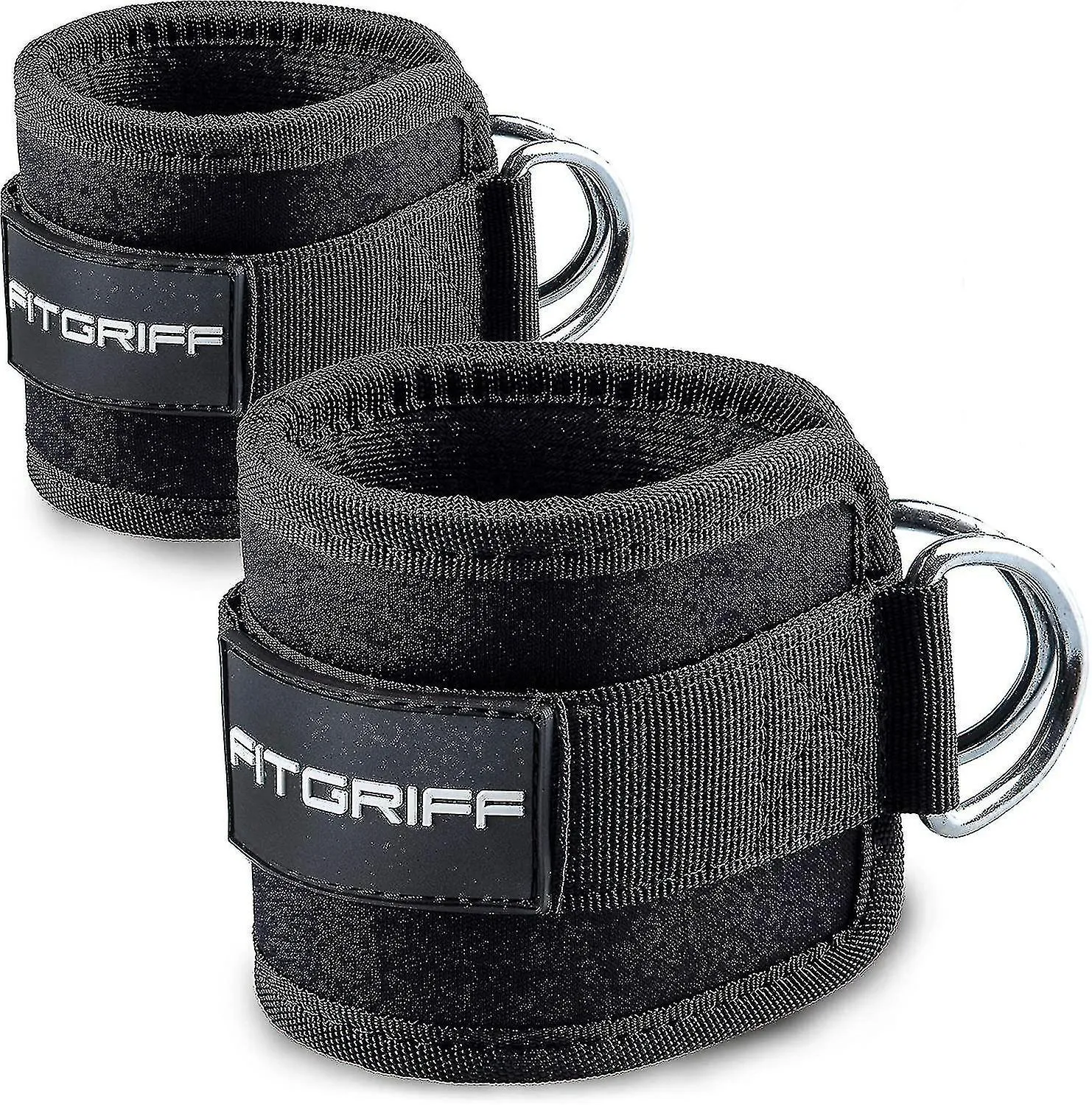 Fitgriff correas acolchadas para el pie V1, Pack De 2, Para Entrenamiento Fitness En La Máquina De Cable, Correas De Tobillo Par