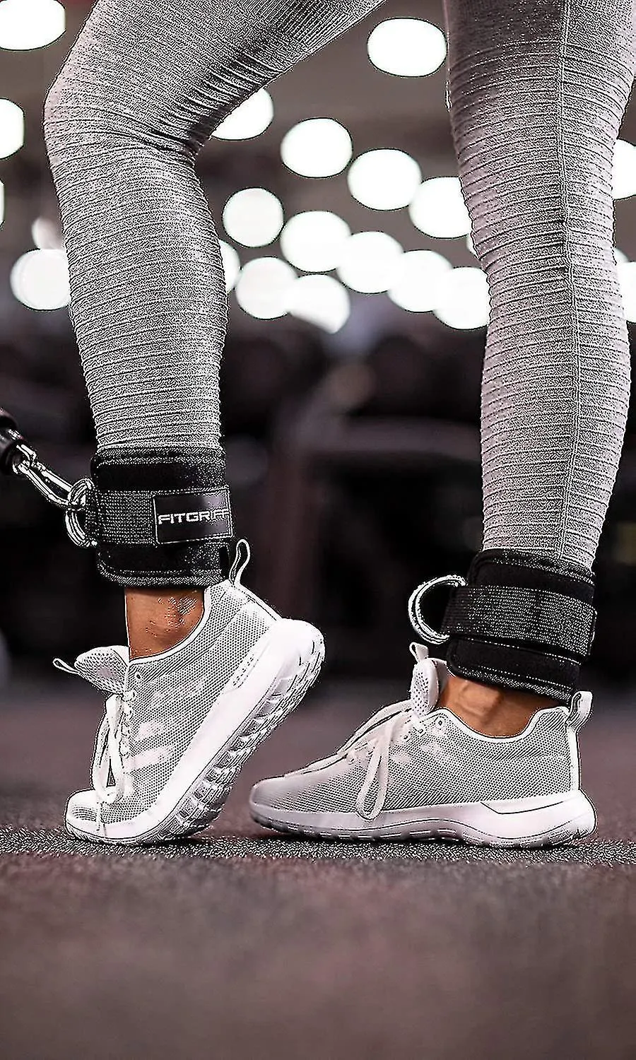 Fitgriff correas acolchadas para el pie V1, Pack De 2, Para Entrenamiento Fitness En La Máquina De Cable, Correas De Tobillo Par