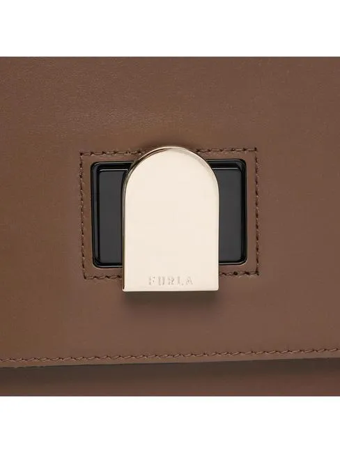 FURLA EMMA Bolso de mano, con bandolera, en piel