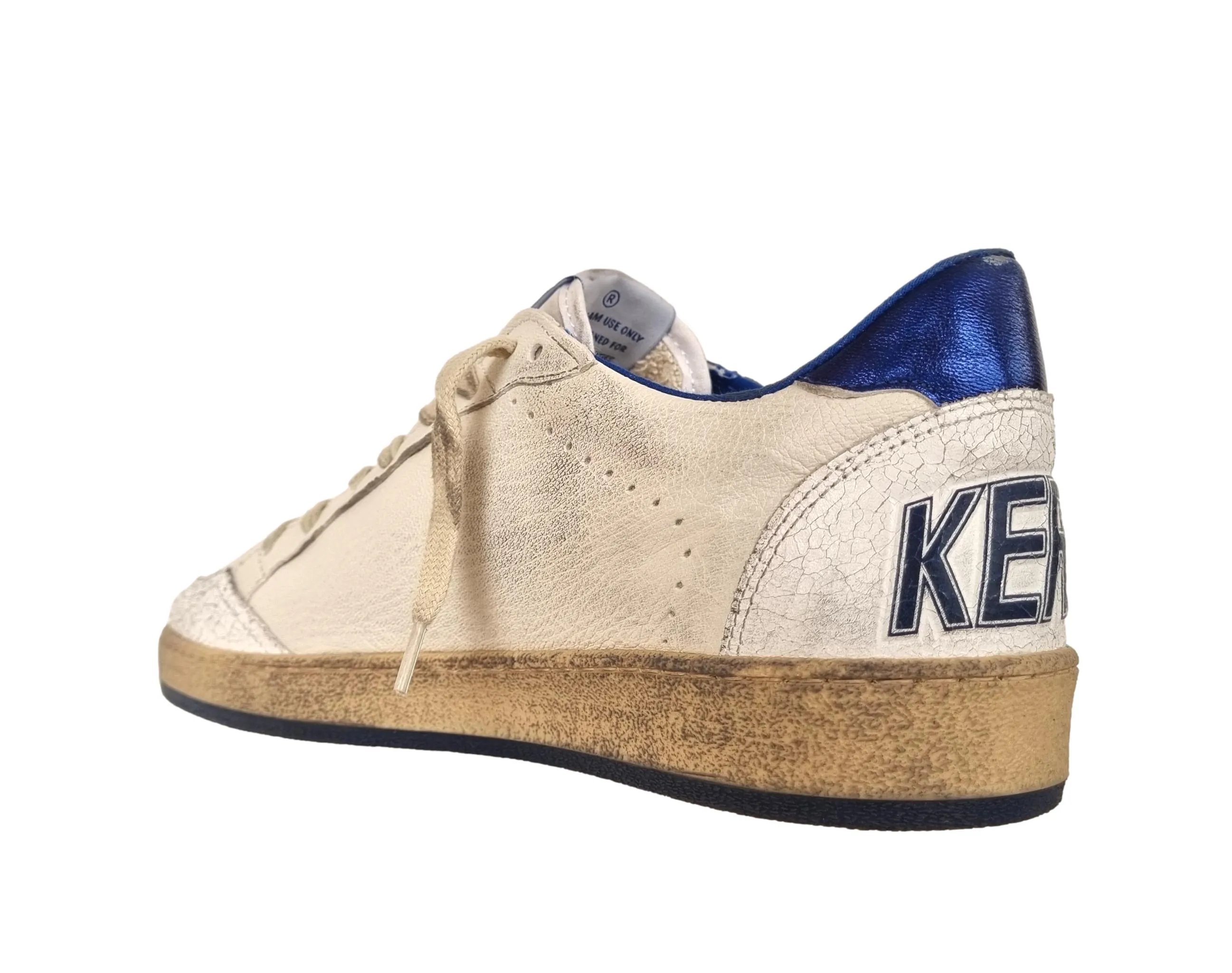 GOLDEN GOOSE ZAPATOS DE HOMBRE SNEAKERS VINTAGE BALL STAR 10327 BLANCOAZUL