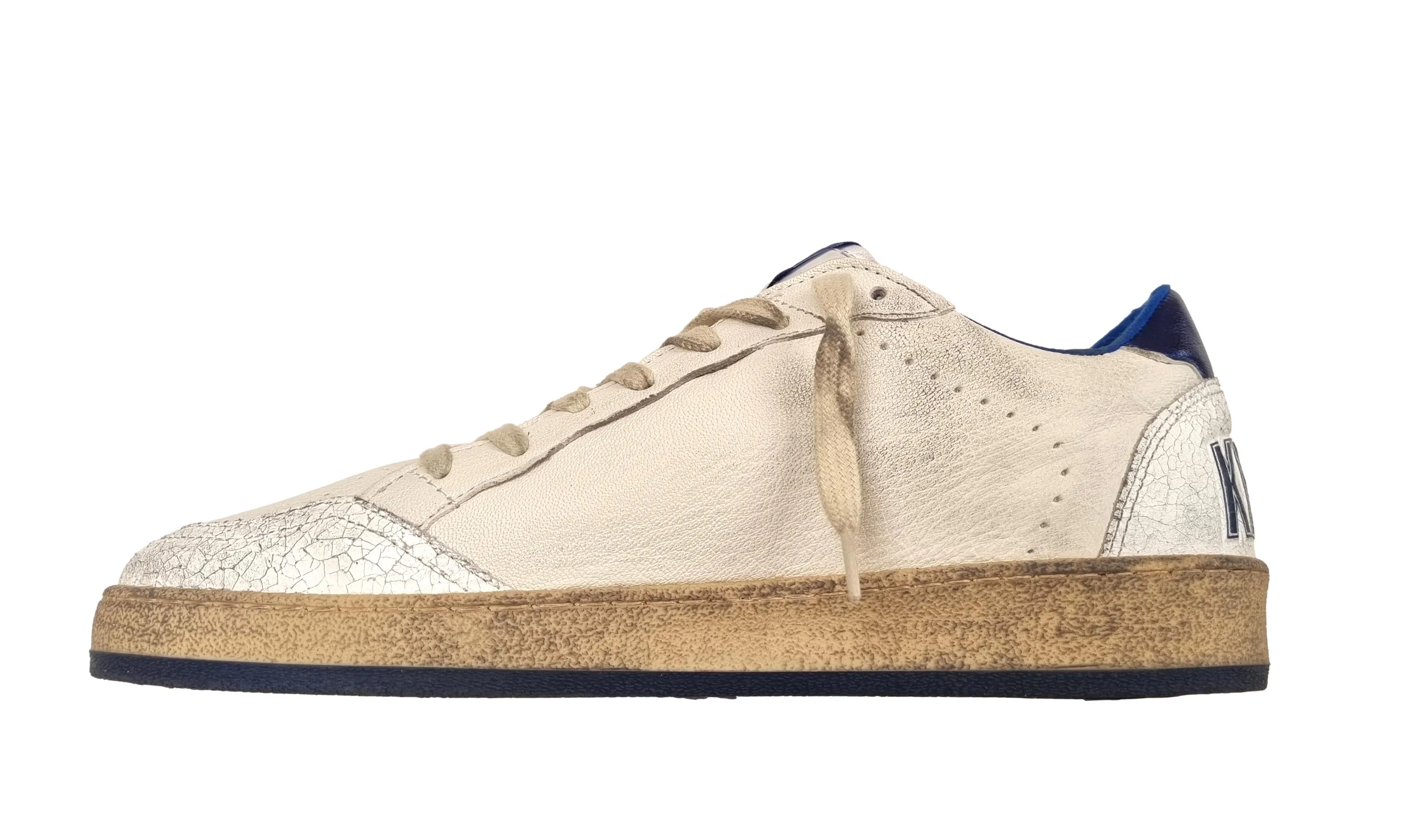 GOLDEN GOOSE ZAPATOS DE HOMBRE SNEAKERS VINTAGE BALL STAR 10327 BLANCOAZUL