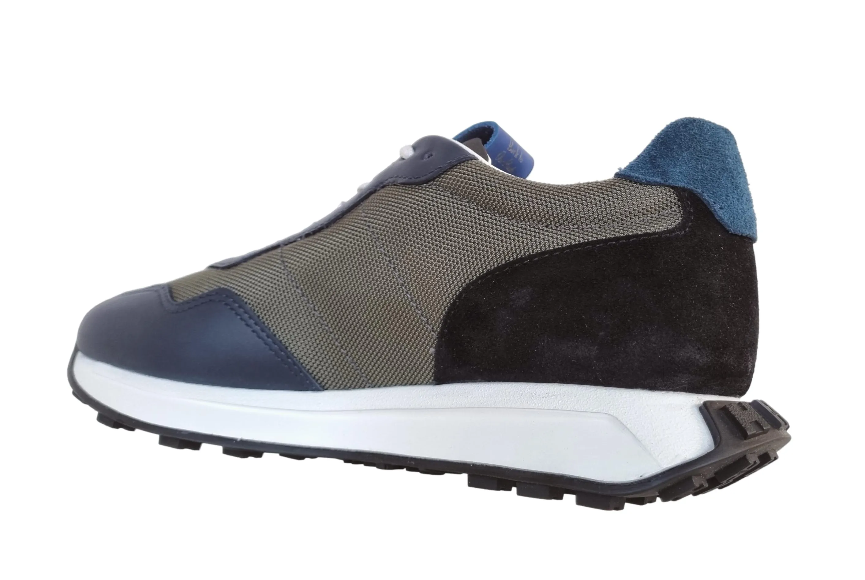 HOGAN ZAPATOS DE HOMBRE SNEAKERS H601 HXM6010EH411K5759P BIMATERIAL AZUL