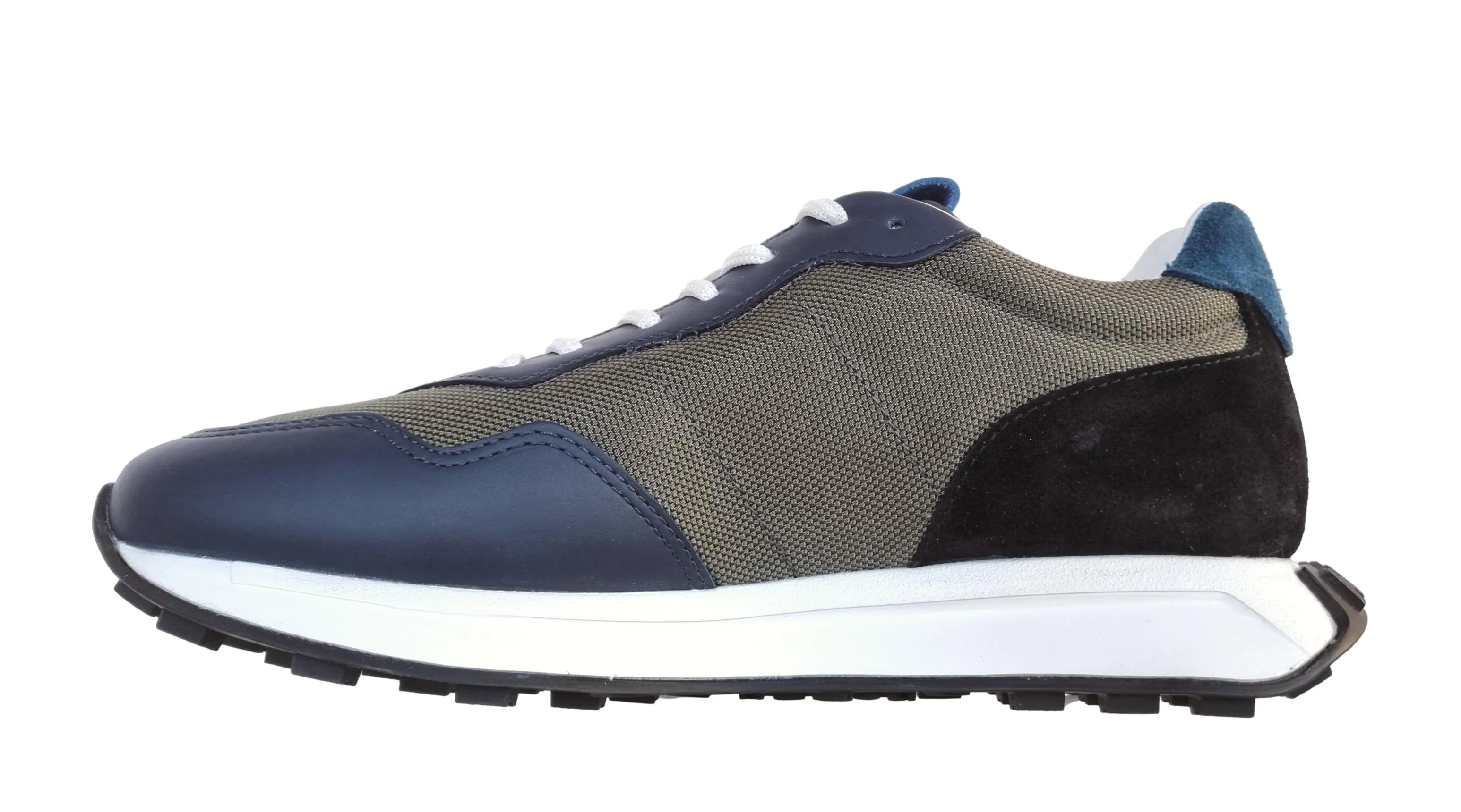 HOGAN ZAPATOS DE HOMBRE SNEAKERS H601 HXM6010EH411K5759P BIMATERIAL AZUL