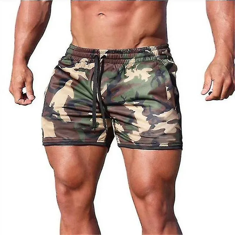 Hombres Fitness Culturismo Ropa deportiva Pantalones cortos