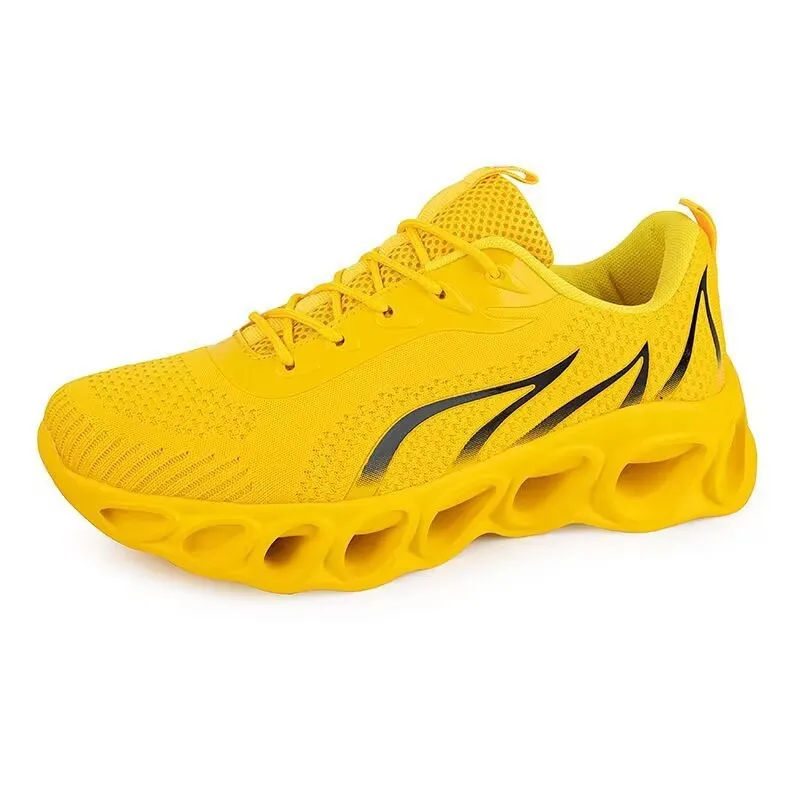 Hombres Mujeres Zapatos para correr Moda Entrenador Triple Negro Blanco Rojo Amarillo Púrpura Verde Azul Melocotón Teal Púrpura 