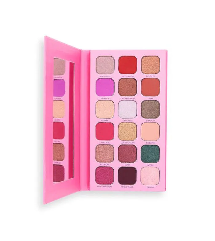I HEART REVOLUTION  PALETA DE SOMBRAS SPELLBOOKS  LOVE SPELLS