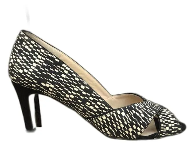 JB Martin Zapatos de tacón Negro Blanco 