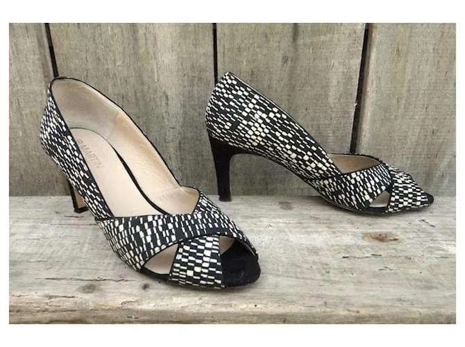 JB Martin Zapatos de tacón Negro Blanco 