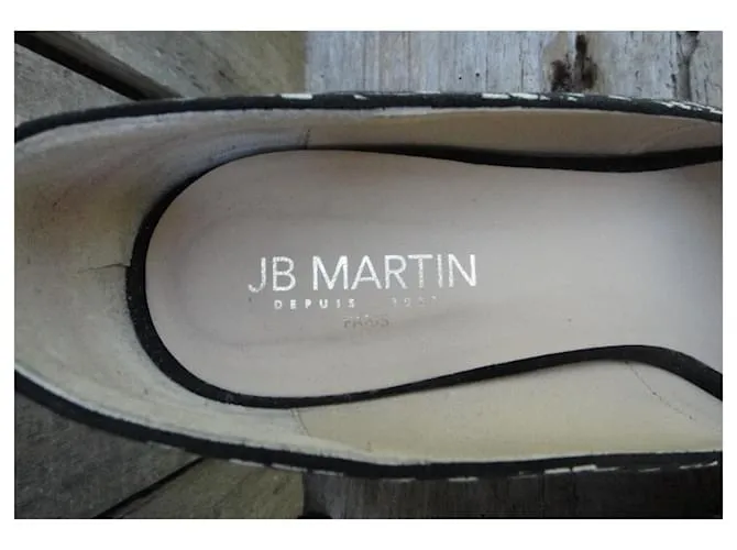 JB Martin Zapatos de tacón Negro Blanco 