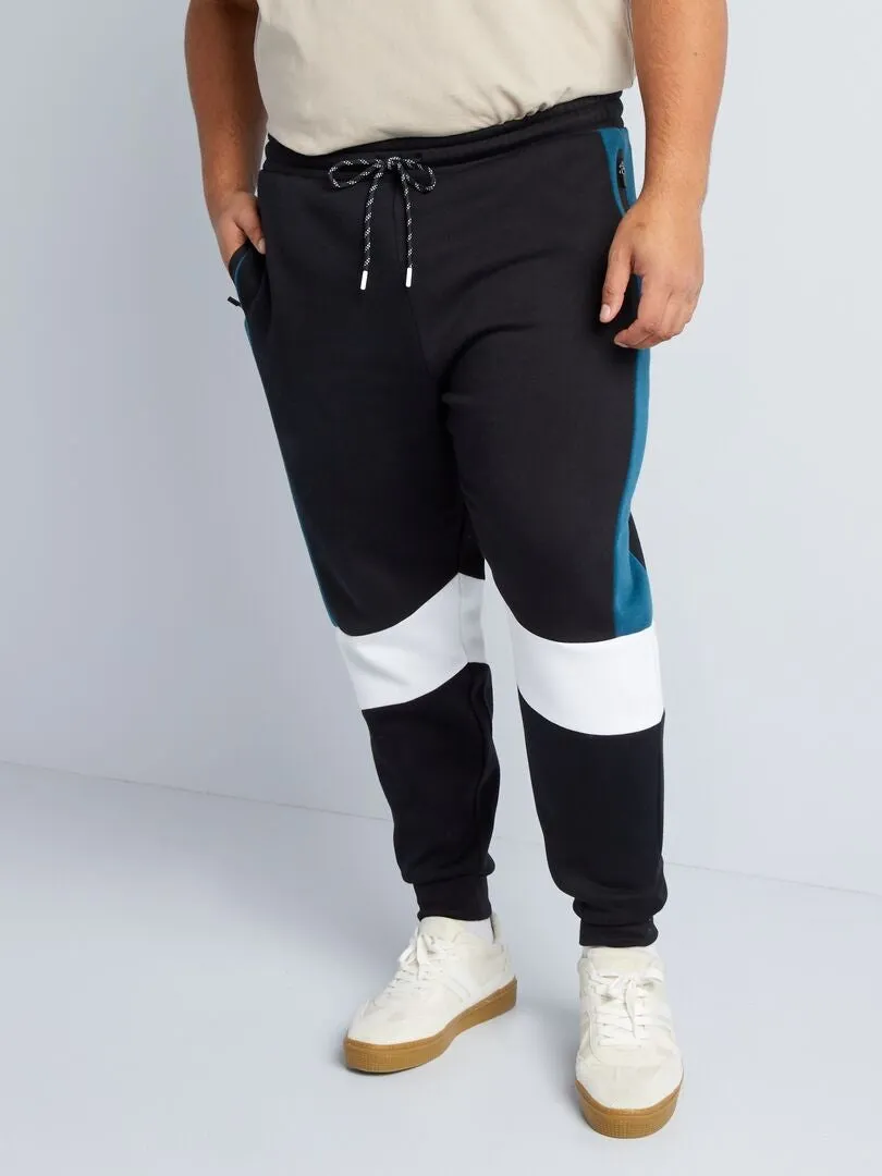 JOGGING DE CHáNDAL COLORBLOCK  NEGRO