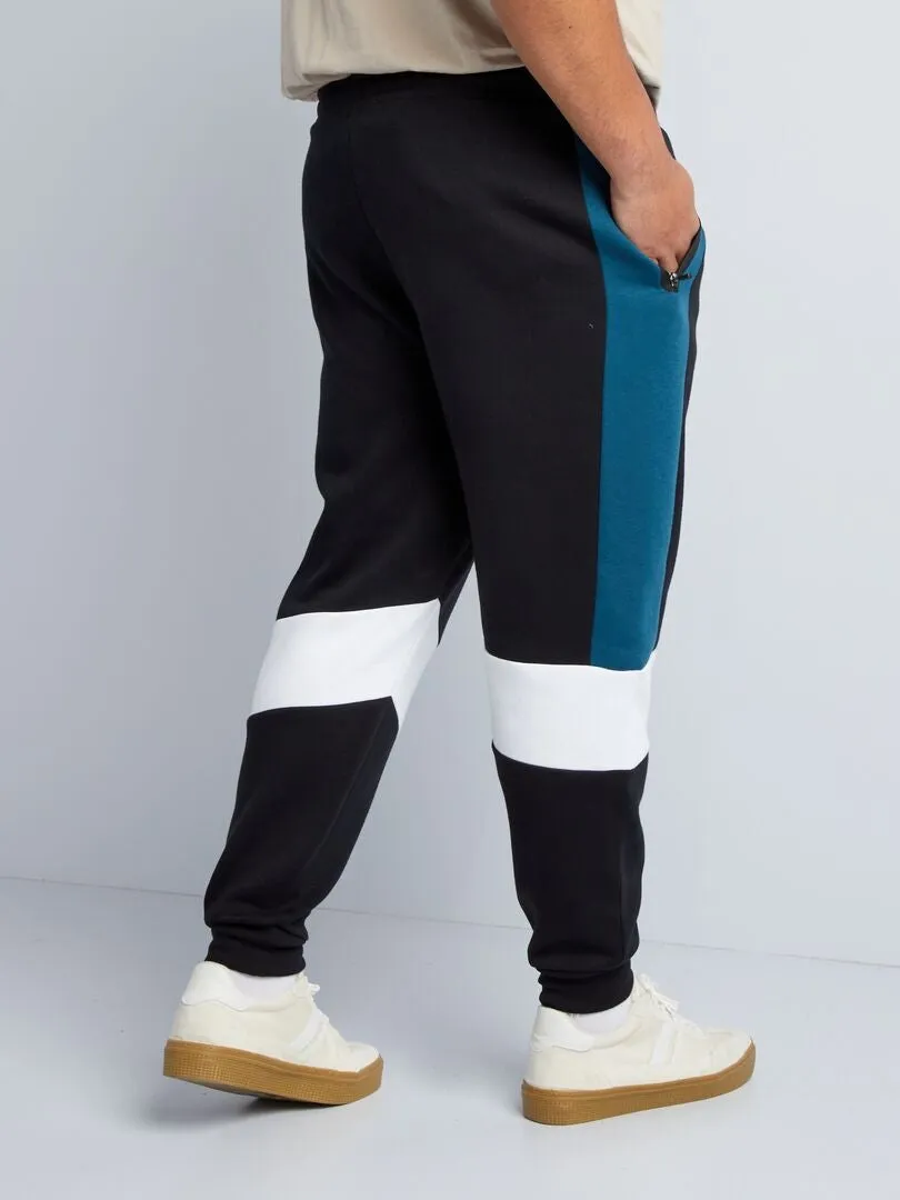 JOGGING DE CHáNDAL COLORBLOCK  NEGRO