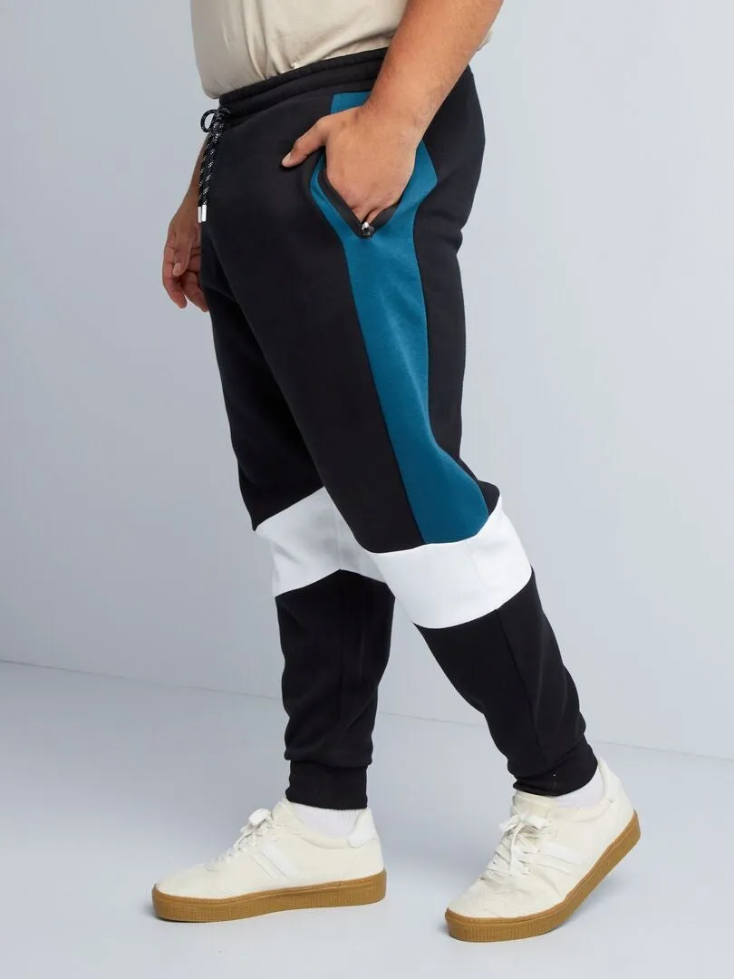 JOGGING DE CHáNDAL COLORBLOCK  NEGRO
