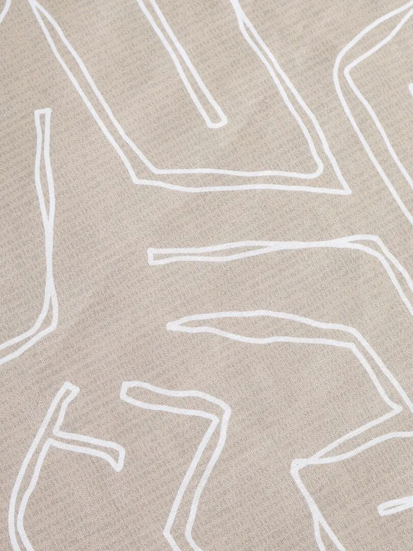 JUEGO DE CAMA  DOBLE  BEIGE