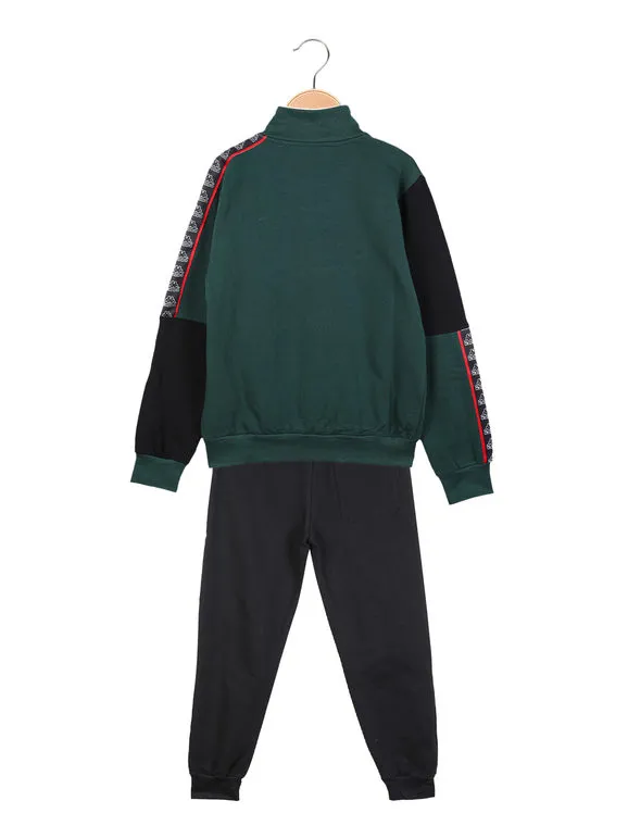 Kappa Mono deportivo de 2 piezas para niño con cremallera.