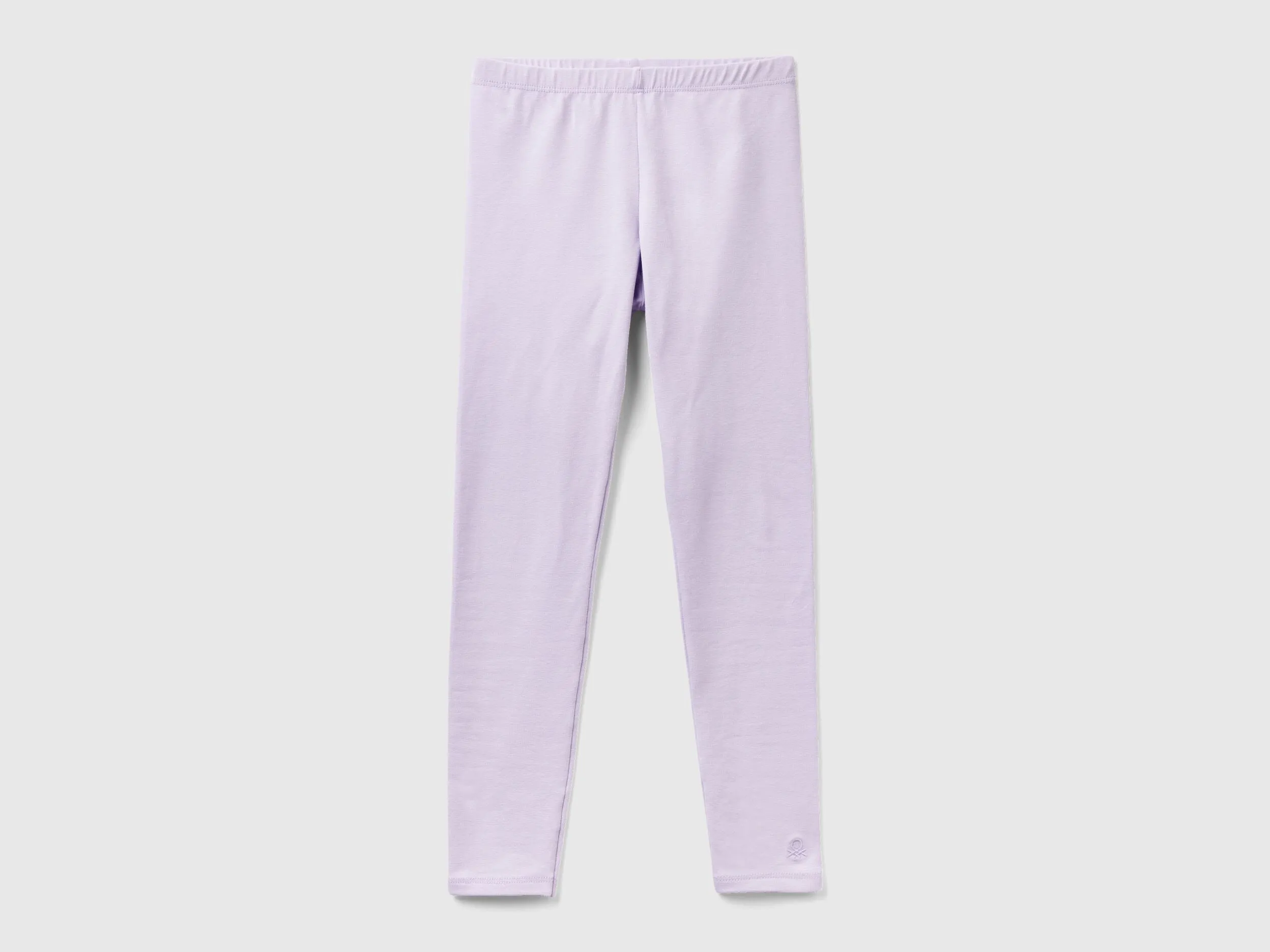Leggings de algodón elástico con logotipo