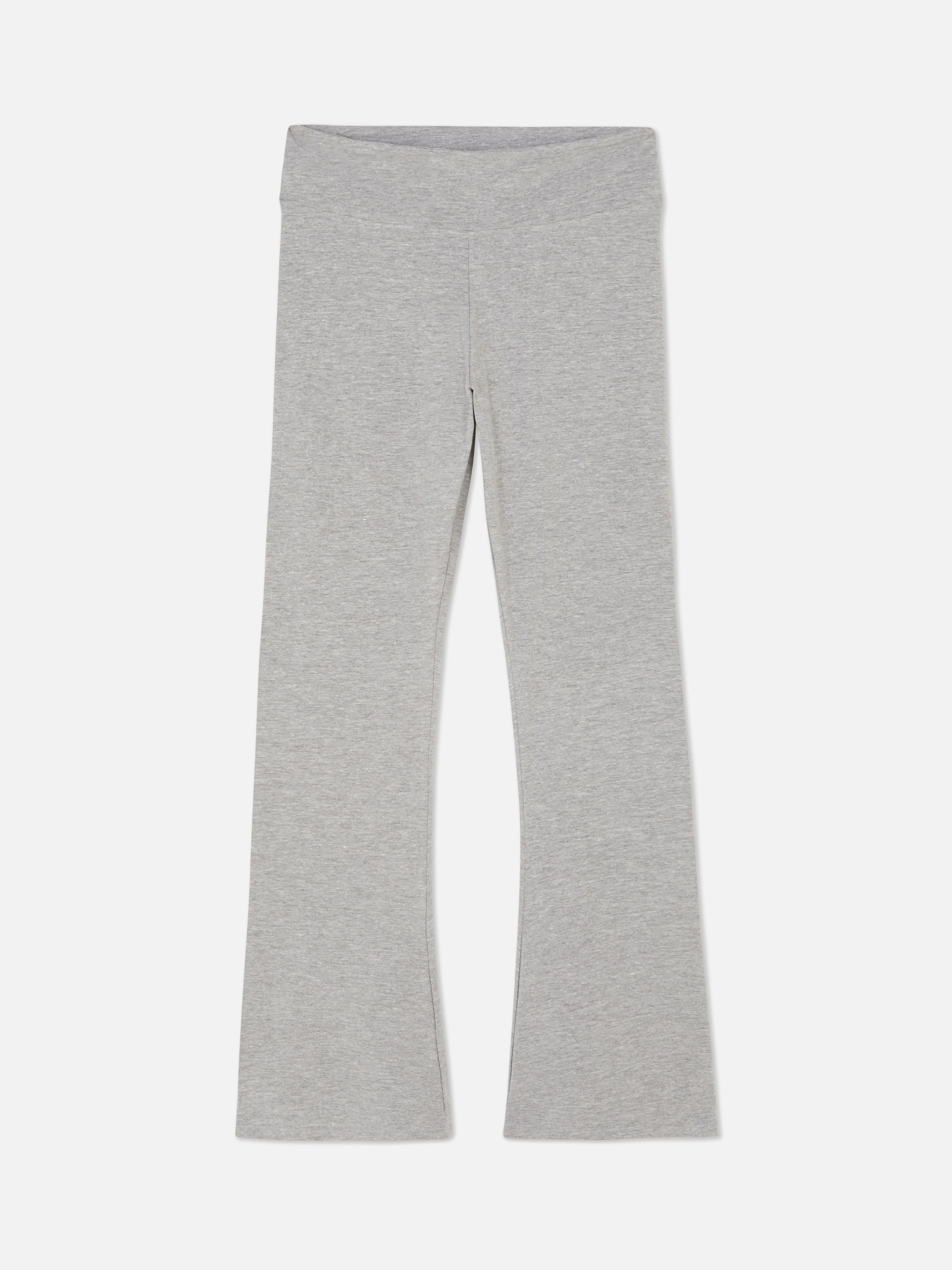 Leggings de punto acampanados de talle alto