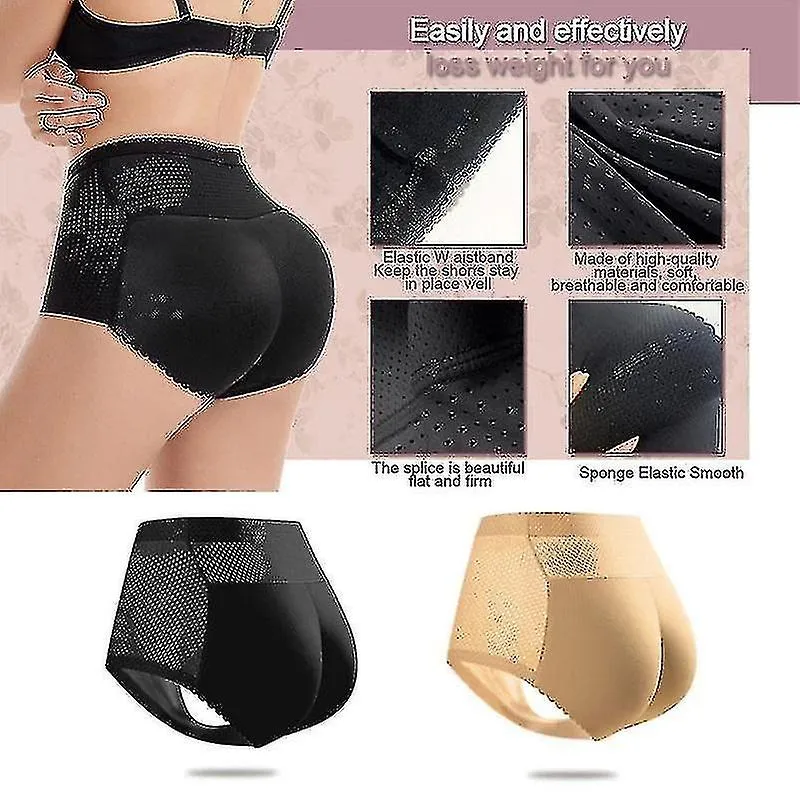Levantador de para mujer Bragas acolchadas Potenciador de cadera sin costuras Body Shaper Calzoncillos Compatible Mujeres Newway