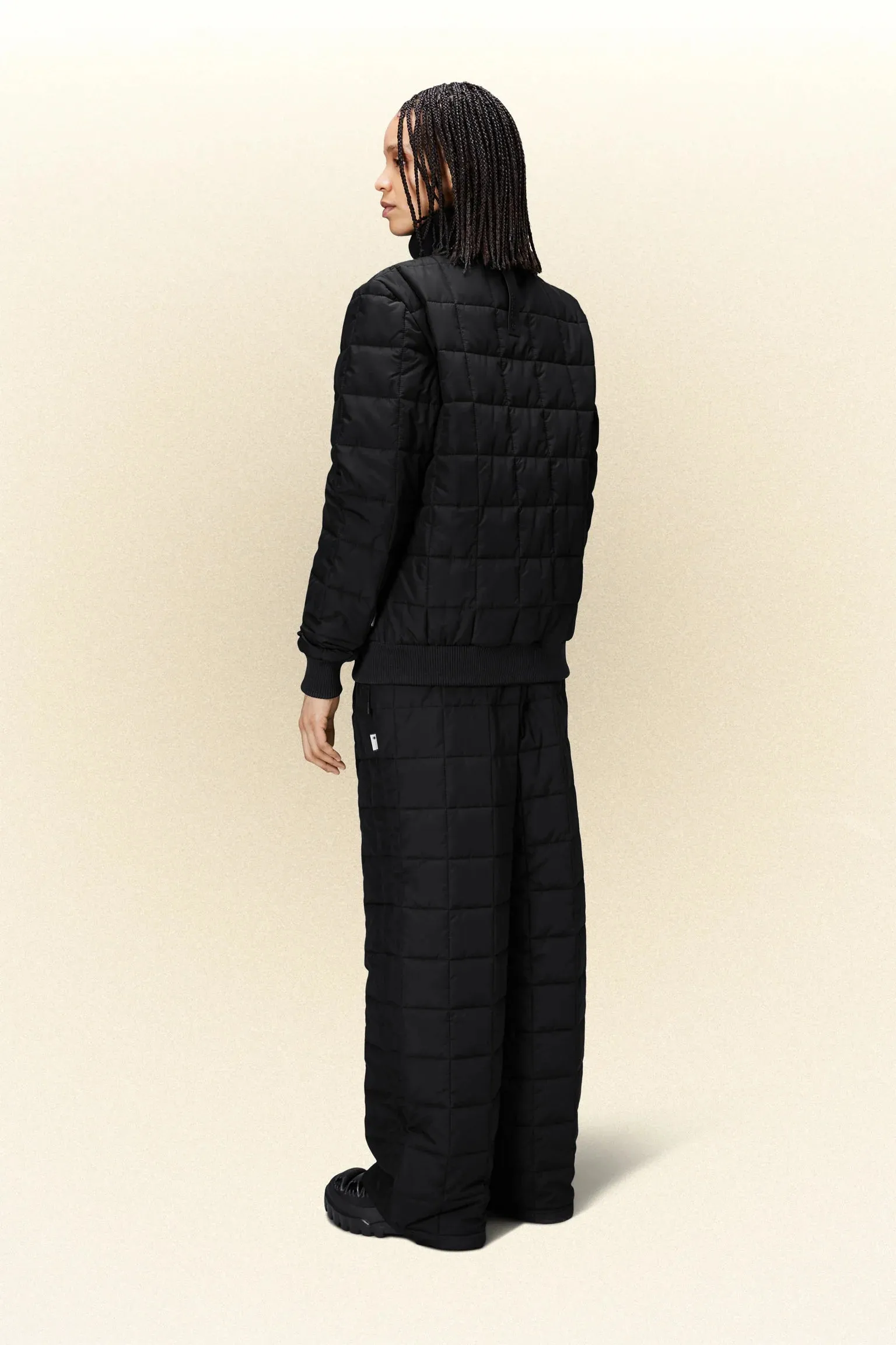 LINER HIGH NECK JACKET BLACK