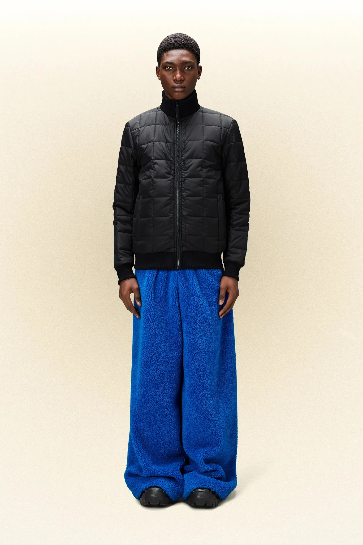 LINER HIGH NECK JACKET BLACK
