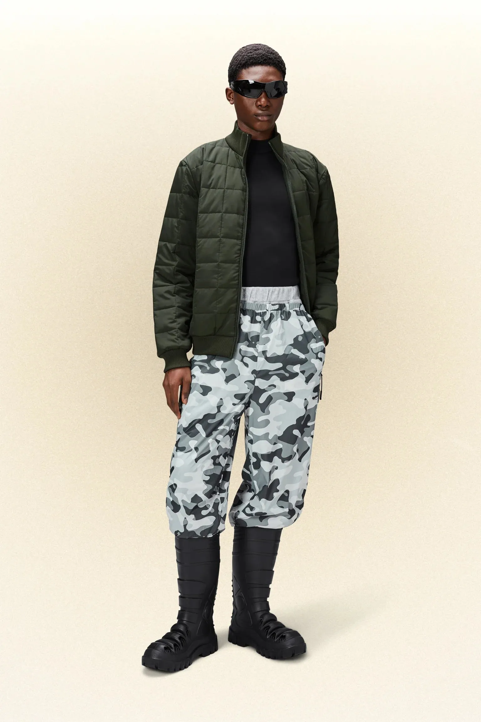 LINER HIGH NECK JACKET GREEN