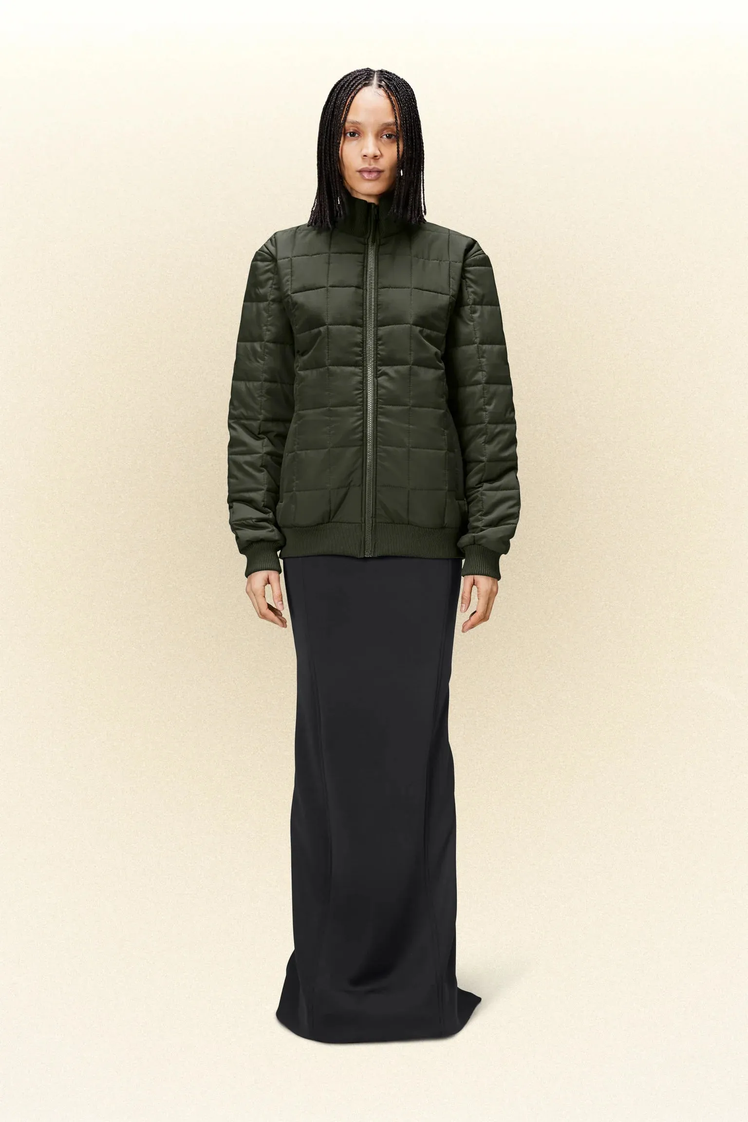 LINER HIGH NECK JACKET GREEN