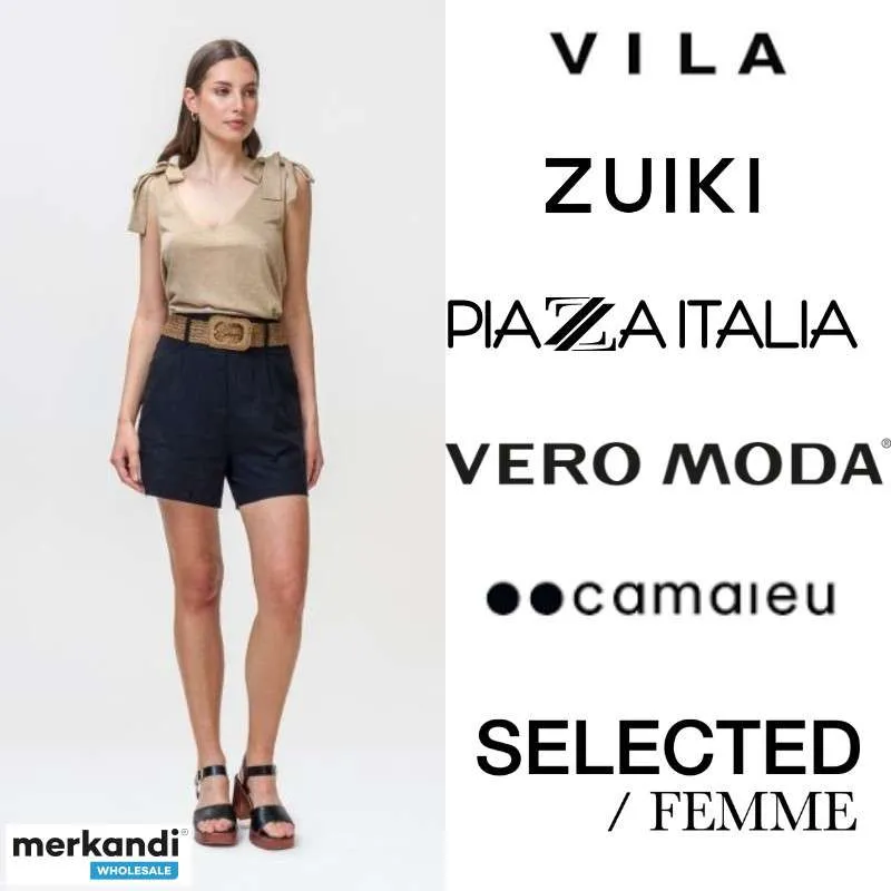 LOTE DE 50 PRENDAS DE ROPA DE MARCA PARA MUJER  VERANO  VARIAS MARCAS Y TALLAS
