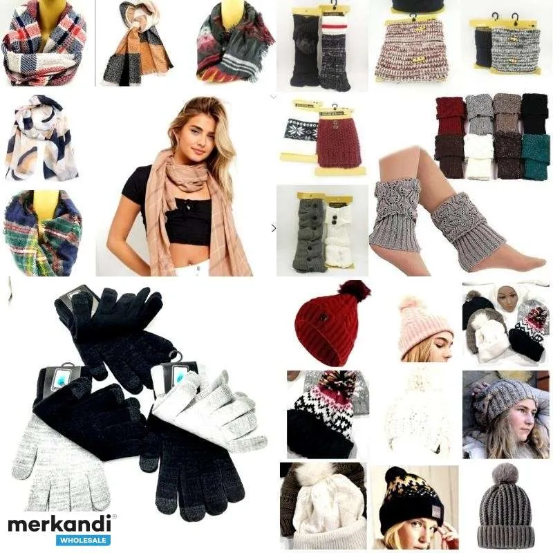 LOTE DE COMPLEMENTOS DE INVIERNO DE MARCAS EUROPEAS  MAYORISTA ESPAñA