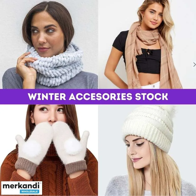 LOTE DE COMPLEMENTOS DE INVIERNO DE MARCAS EUROPEAS  MAYORISTA ESPAñA