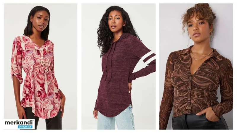 LOTE ROPA DE MUJER ANGEL MIX  VARIEDAD DE PRENDAS DE OTOñO E INVIERNO CON ETIQUETADO EUROPEO OEKO TEX
